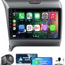 Upgrade Car Radio for KIA Cerato K3 Forte 2013 2014 2015 2016 2017 2018, 4+64GB 9-inch Head Unit with Carplay/Android Auto, with GPS/Backup Camera/Voice Control/Bluetooth 5.2/Mirror Link/SWC
