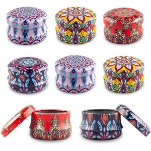 10Gram Lip Balm Containers, 12pcs Round Metal Salve Tins with Lids, Mini Candle Jars, Small Sample Containers for Balms, Salves, Cosmetic, Nail Polish, DIY Items set of 3