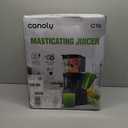 Canoly C16 Cold Press Juicer, 6" Extra Wide Feed Chute, 3-IN-1 Strainers (Juice & Sorbet & Nut Milk), Powerful AC Brushless Motor, Self Precut System, Juicer Machines with BPA-Free (Space Gray)