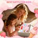 VOFUOE for Samsung Galaxy Tab A11 Plus Case 2025, Galaxy Tab A9 Plus Case 2023 11 Inch for Kids Girls Dessert House Design with Shoulder Straps 360 Rotating Stand Soft Silicone Tablet Cover- Pink