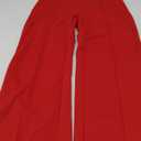 Women Stretchy Straight Leg Dress Pants Comfy Solid Classic High Waisted Wide Leg Long Bootcut Pant Slacks Work Office (Medium, Red)