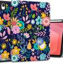 Case for Samsung Galaxy Tab S11 5G 11" 2025 Model (SM-X730/X736B), Slim Lightweight Trifold Stand Cover with S Pen Holder, Auto Sleep/Wake, Soft TPU Shockproof Back, Beautiful Flowers