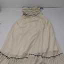 Juakoso Women Y2K 2 Piece Long Skirt Sets Low Cut Sleeveless Tops Flowy Ruffle Maxi Skirt Going Out Outfits Beachwear, Yellow, Small