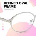 SODQW Blue Light Blocking Glasses for Women,Oval Glasses Frame non prescription Bluelight Glasses