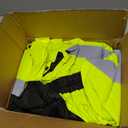 Shine Bright High Visibility Bomber Jacket – Hi Vis Reflective Safety Jacket, Insulated Winter Work Jacket, ANSI Workwear for Construction & Road Crews, Size XL