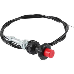 55204 Control Cables with 2 Inch Black Knob, 10 Ft. Length for Universal Fit