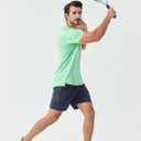 2 x Men's Athletic T-Shirts Moisture Wicking Cool Running Short Sleeve Tee Gym Tennis Workout Hiking Cationic