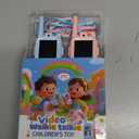 Kids Video Walkie Talkies, 2 Pack Long Range Walkie-Talkie for Kids, Rechargeable Video Call Toys for Indoor, Camping, Hiking, Travel, Christmas Birthday Gift for Boys Girls Age 3-5 (Blue/Pink)