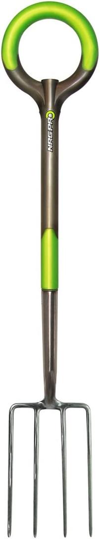 Radius Garden 203 PRO Garden Stainless Steel Digging Fork, One Size, Original Green