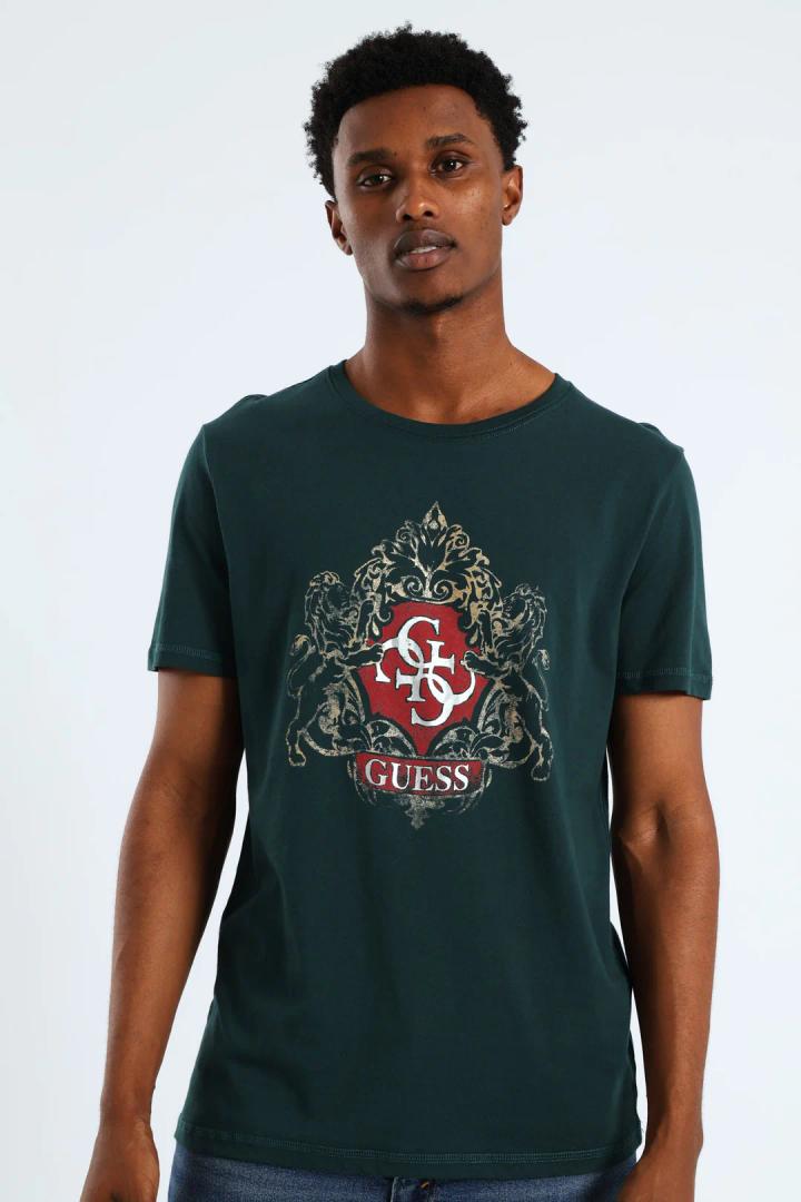 GUESS
SHORT SLEEVE EMBLEM TEE - JADE
L