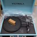 Victrola Journey II (2025 Model)  Bluetooth Suitcase Record Player  Built-in Stereo Speakers with Enhanced Bass, 3-Speed Turntable, Bluetooth Input and Output, RCA & Headphone Outputs (Turquoise)