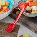 Carlisle FoodService Products Plastic Solid Spoon, 9 Inches, Red, 0.5 oz (Pack of 12)