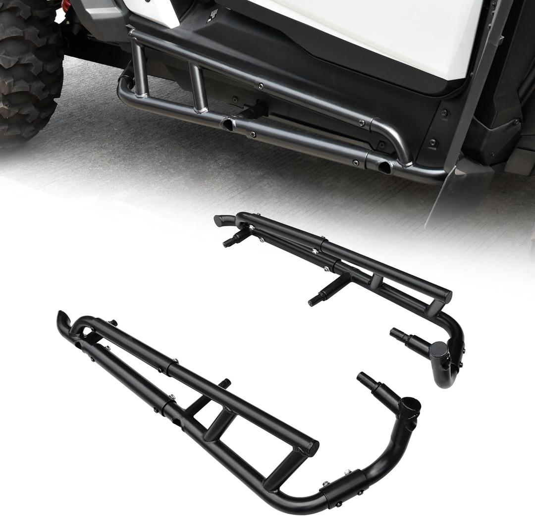 Nerf Bars Rock Sliders for Polaris RZR XP 1000 24-25, Steel Side Steps Low Profile Tree Kickers Combined Side Bumper Protection Frame for Polaris RZR XP 1000 2024-2025 Accessories (2 Seater)