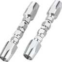 2PCS 3/8'' Reusable Hydraulic Fittings, Size #06 Single Wire Hydraulic Hose Repair Kit