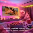 MFWW Smart IC RGB Strip Lights, 66FT LED Lights Multiple Colors on One Line, App+Remote Control, Timing, Multimodal, Music Sync, Color Changing Lights for Bedroom, Party Home Decor