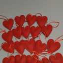 Boao 19 Pack Valentines Red Felt Heart Ornaments Valentines Day Heart Shaped Hanging Ornaments Decorations for Tree Wedding Party Supplies(Classic)