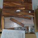 Sunhoo Bread Box for Kitchen Countertop Wooden Bread Storage Container Bin 2 Layer Breadbox Holder Large Capacity Keeper Vintage Farmhouse Food Organizer Pantry Shelf Acrylic Window (Brown)