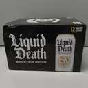 Liquid Death Still Mountain Water, Real Mountain Source, Ice-Cold Cans, Infinitely Recyclable, King Size 16.9 Fl Oz (Pack of 12), BB Date 05/12/2026