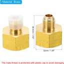 Patikil 3/4 Inch Female to 3/8 Inch Male Flare Brass Adapter, Flare Fitting for Air, Gas Line and Refrigeration, HVAC