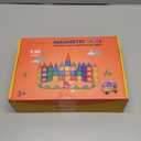 Gemmicc Magnetic Tiles, Deluxe 136 PCS Building Blocks Magnet Toys for Kids,3D Magnet Puzzles Stacking Blocks for Boys Girls,Huge Set with 2 Cars