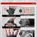 VINSGUIR Workout Gloves for Men and Women, Weight Lifting Gloves with Excellent Grip, Lightweight Gym Gloves for Weightlifting, Cycling, Exercise, Crosstraining, Pull ups, Fitness, Climbing and Rowing L