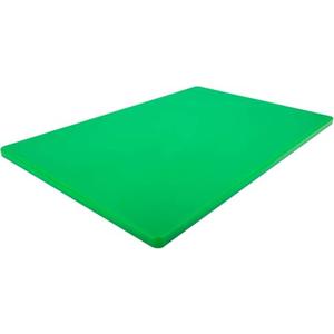 Professional Green Plastic Cutting Board - 18 x 12 Inch Large, HDPE and NSF for Restaurants and Food Service, Dishwasher Safe