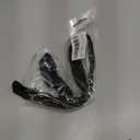 Reflective Dog Collar with Buckle Adjustable Safety Nylon Collars for Large Dogs (Black, L)