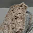 Bedfolks Waterproof Dog Crate Bed,Plush Dog Bed with Removable Washable Cover,Faux Fur Dog Crate Pad for Small Dogs and Cats,Fluffy Dog Kennel Bed 23"x18",Black-White Cowhide