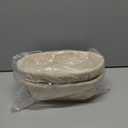 Bread Proofing Baskets Set of 2 10 inch Oval Shaped Dough Proofing Bowls w/Liners Perfect for Professional & Home Sourdough Bread Baking