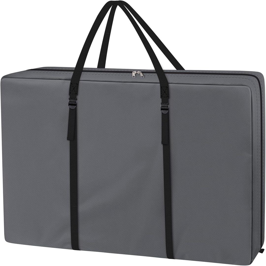 Explore Land Heavy Duty Chair Storage Bag for Folding Longue Zero Gravity Light Weight Transport Folding Rollator Walker (Grey) (42Lx 9Wx 28H, 1 Pack: Grey)