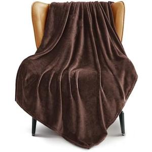 Exclusivo Mezcla Extra Large Fleece Throw Blanket for Couch, Sofa, 300GSM Super Soft and Warm Blankets, Coffee Throw All Season Use, Cozy, Plush, Lightweight, 50x70 Inches