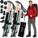 Trekology Trek-Z Collapsible Hiking & Trekking Poles - Balance Support for Seniors, Women, and Men, 2pc Per Set (100 -120cm for Height: 411" to 5'10")