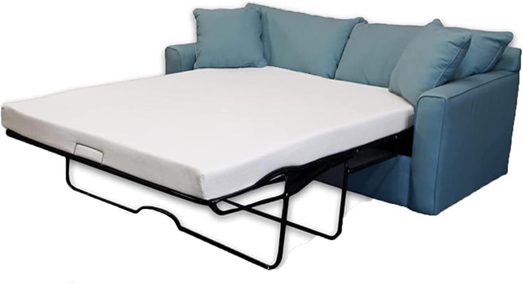 DynastyMattress Sofa Bed Mattress Full Size 4-inch Cool Gel Memory Foam Sleeper for Convertible Folding Sofa & Couch Beds, Sofa Not Included (USA Made)