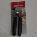 GoodCook Touch Dishwasher Safe Garlic Press with Stainless Steel Head, Black/Red