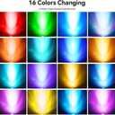 Colored Pond Lights with Timer, RGB Fountain Lights IP68 Waterproof, Underwater LED Dimmable Outdoor Light for Fish Tank Pond Fountain Garden Landscape, 2 in Set