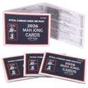 doingbag Mah Jong Card 2026 New Revision, 4 Pcs Large Size American Mah Jongg Cards Set