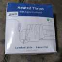 Heated Blanket Throw Size Fast Warming Heating Electric Throw Blanket with 6 Heat Settings & 4 Hours Auto-Off, Ideal Gift for Her, 50"x60", London Grey