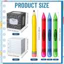 Realspring 8 Pcs Graduation Decorations Large Classroom Theme Balloon Boxes Large Inflatable Pencil Crayon for Class of 2026 Congrats Grad Preschool Kindergarten Back to School Decor(Elegant Style)