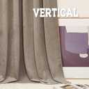 RYB Home Taupe Bedroom Curtains Heavy Velvet 90 inches Long, Darkening Privacy Window Curtains Soft Durable Velvet Backdrops for Sliding Door Living Room Guest Room, W52 x L90, 2 Panels