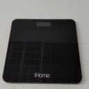 iHome Digital Step On Bathroom Scale - High Precision Body Weight Scale - Battery Powered with LCD Display - Great for Home Gym - 396 lb (Black) (Black 10 Inch)