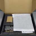 Shower Faucet Set with Hydro Power Temperature Display, Shower System Bathroom 10 Inches Shower Head with Handheld Spray, Wall Mounted Shower Fixtures with Shower Valve and Trim Kit, Matte Black