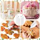 4 Pcs Plastic Squeeze Bottles for Cookie Icing Bottle Decorating Supplies Squeezing Applicator Writer for Food Coloring Frosting Pancake Arts(8 oz)