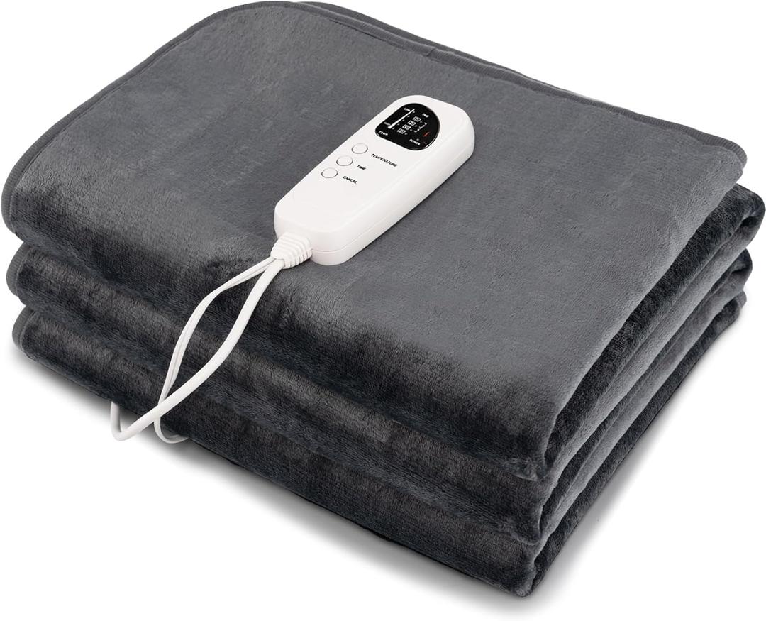 Electric Heated Mattress Pad, 71 x 30 Twin Size Massage Table Warmer with 5-Level Heating, 8H Timer, Constant Heating, Overheat Protection, Machine Washable, Bed Warmer for Bedroom