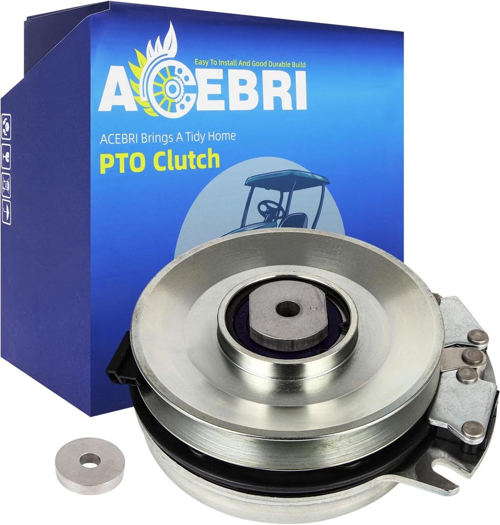ACEBRI PTO Clutch for Big Dog Hustler: 601311 601311K Super Mini Z 44" & 52", for Warner 5218-222 5218-110 5218-213, for Grass-Hopper 388740 220 223 225 226V 227 321D 322D 325 327A 327EFI 329 428D