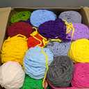 Buryeah 40 Skeins Soft Chenille Yarn for Crocheting 2187 Yards Multicolored Blanket Velvet Bulky Thick Fluffy Plush Fluffy Yarn for Hand Knitting DIY Rugs Scarf Gloves Stuffed Animals Bags