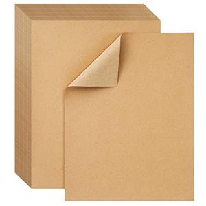 Bright Creations  Brown Craft Paper Sheets 8.5 x 11 in Letter Size - 30 gsm Construction Paper for DIY Projects