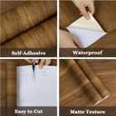 COSNIGHT Wood Grain Contact Paper, Vintage Peel and Stick Wallpaper 23.6''x118'', Removable Natural Matte Wall Paper for Countertops, Cabinets and Drawers