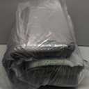 KSIIA Orthopedic Dog Bed Dog Crate Bed Waterproof for Large Dogs Deluxe Plush Washable Pet Mat with Egg Crate Foam & Removable Cover, 35 x 22 Inch, Gray (Light Grey)