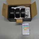 EZVALO Picture Lights for Wall, 2000mAh Rechargeable Battery Magnetic Poster Lights with 3 Color Temps & 12 RGB, Remote Dimmable Timer Painting Light, Wall Decor Light for Art Display, Frame (3 Pack) (Black)