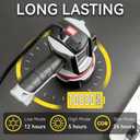 Rechargeable Spotlight Flashlight, Super Bright 3 LED 3000000 Lumen Long Lasting Handheld Spot Light Spotlight for Hunting Boating Camping